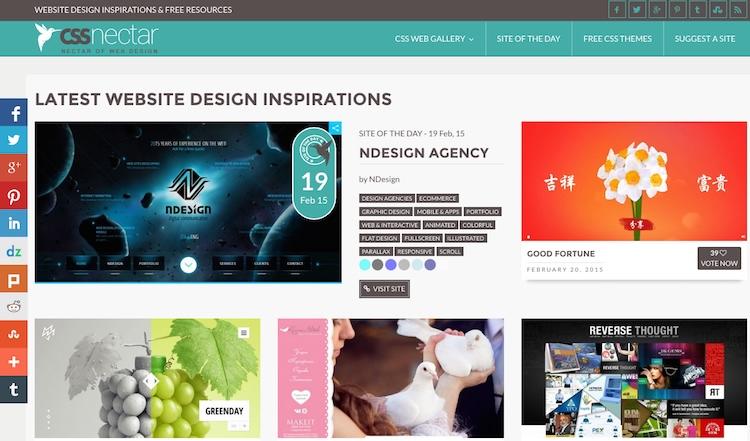 CSS Nectar Ndesign site of the day